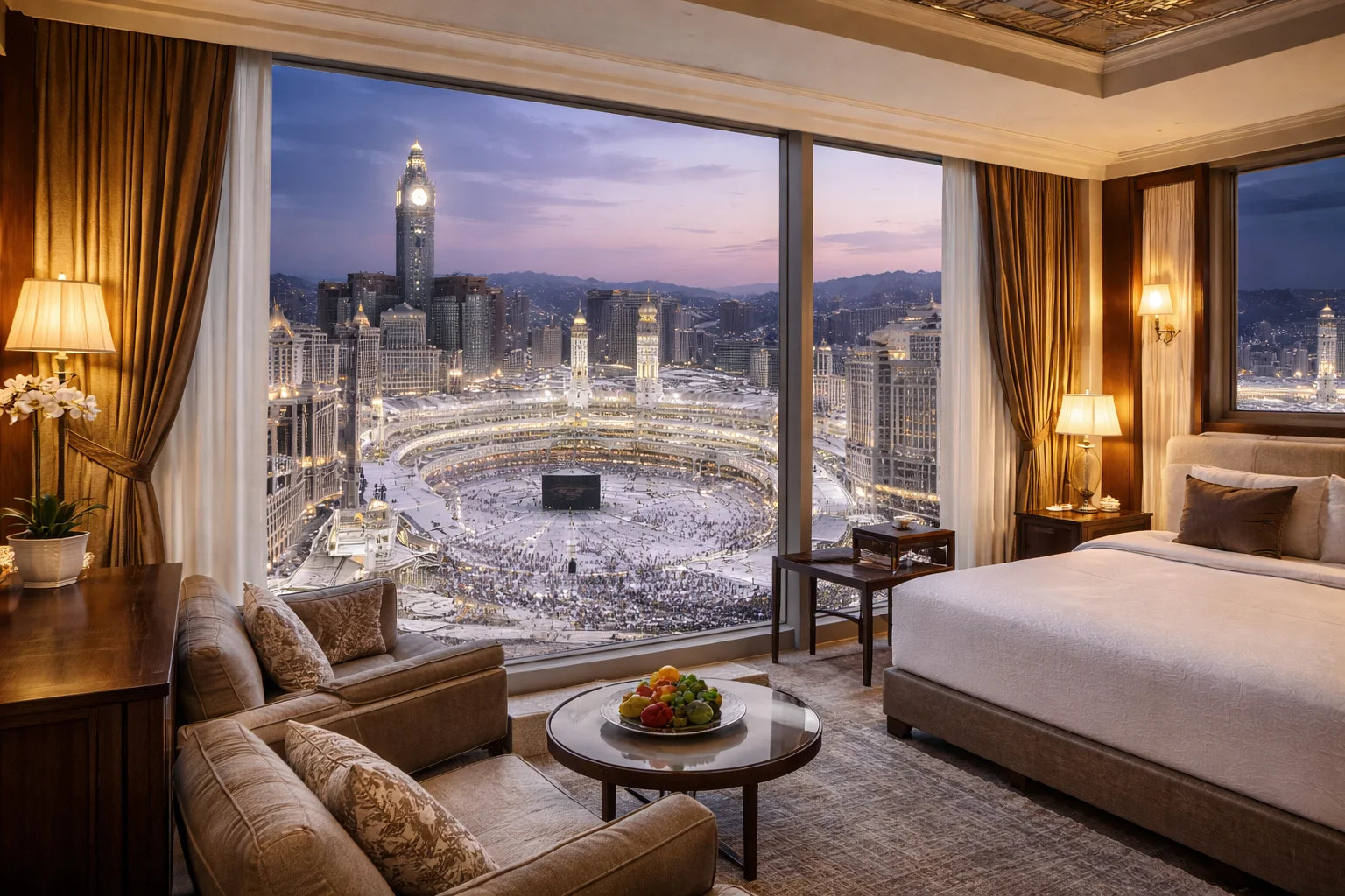 Hotel view near the Haram in Makkah
